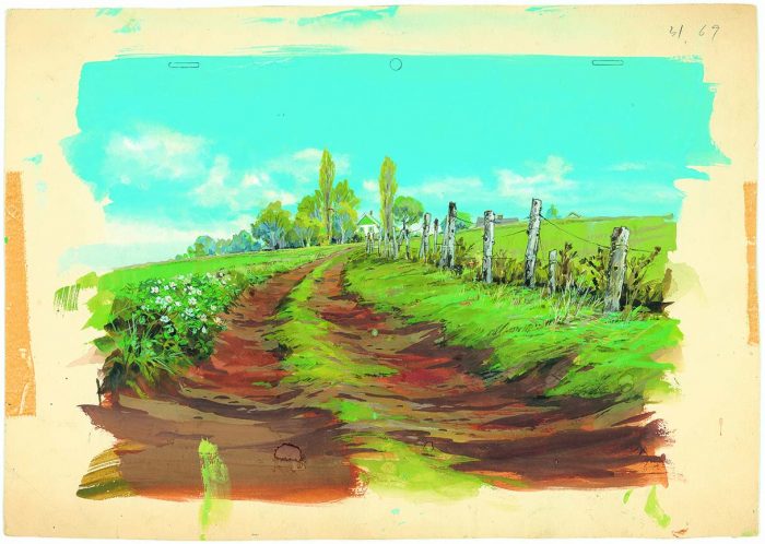 ⑥「赤毛のアン」背景画 井岡雅宏