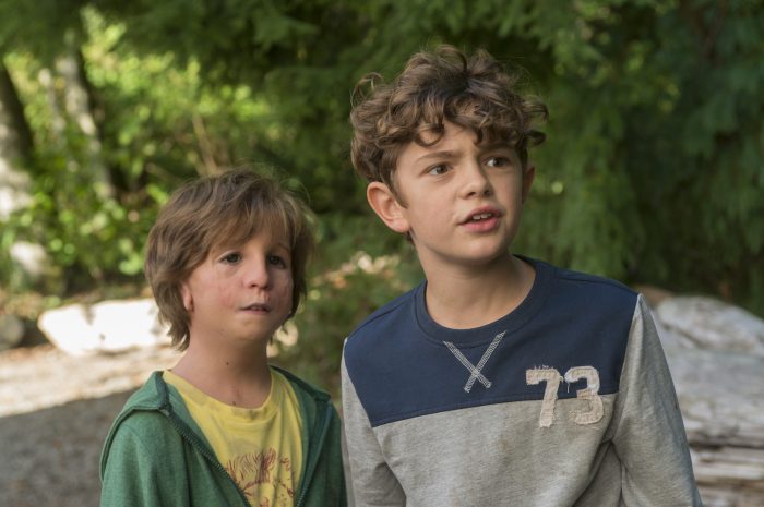 Jacob Tremblay as "Auggie" and Noah Jupe as "Jack Will" in WONDER. Photo by Dale Robinette.